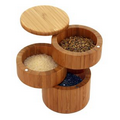 3 Tiered Bamboo Salt Box